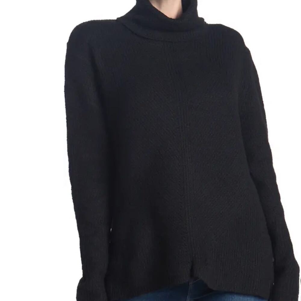 Sweet Romeo Abstract Rib Turtleneck Tunic, XS, NWT